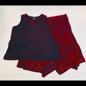 Any Wear By Catherine’s Women’s  Blouse And Skirt